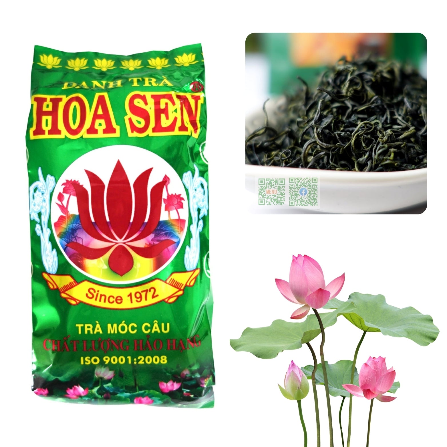 Danh trà hoa sen - Trà Móc Câu 70g