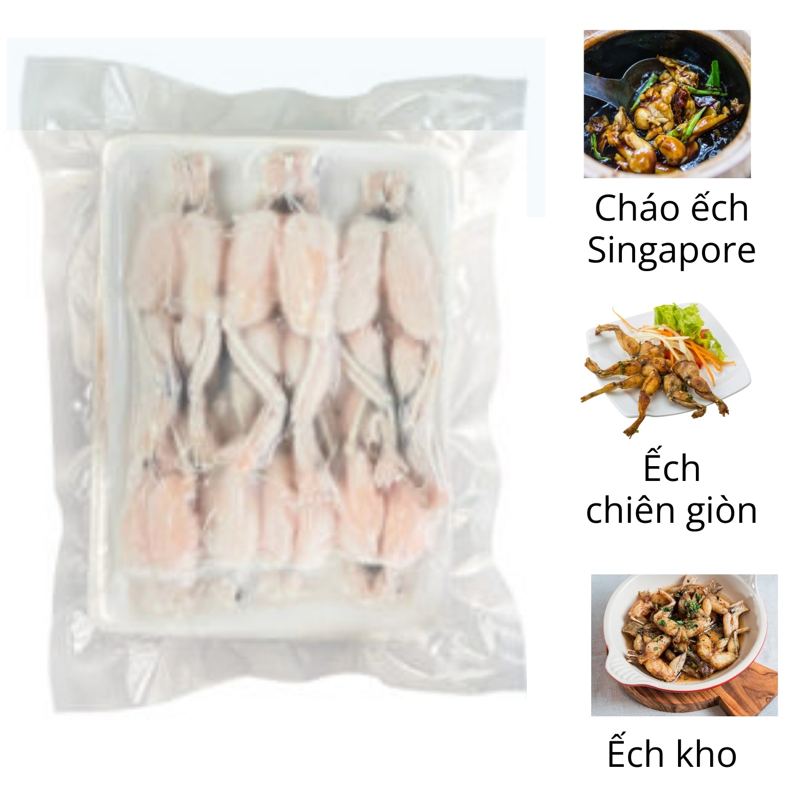 冷凍カエル肉　500g