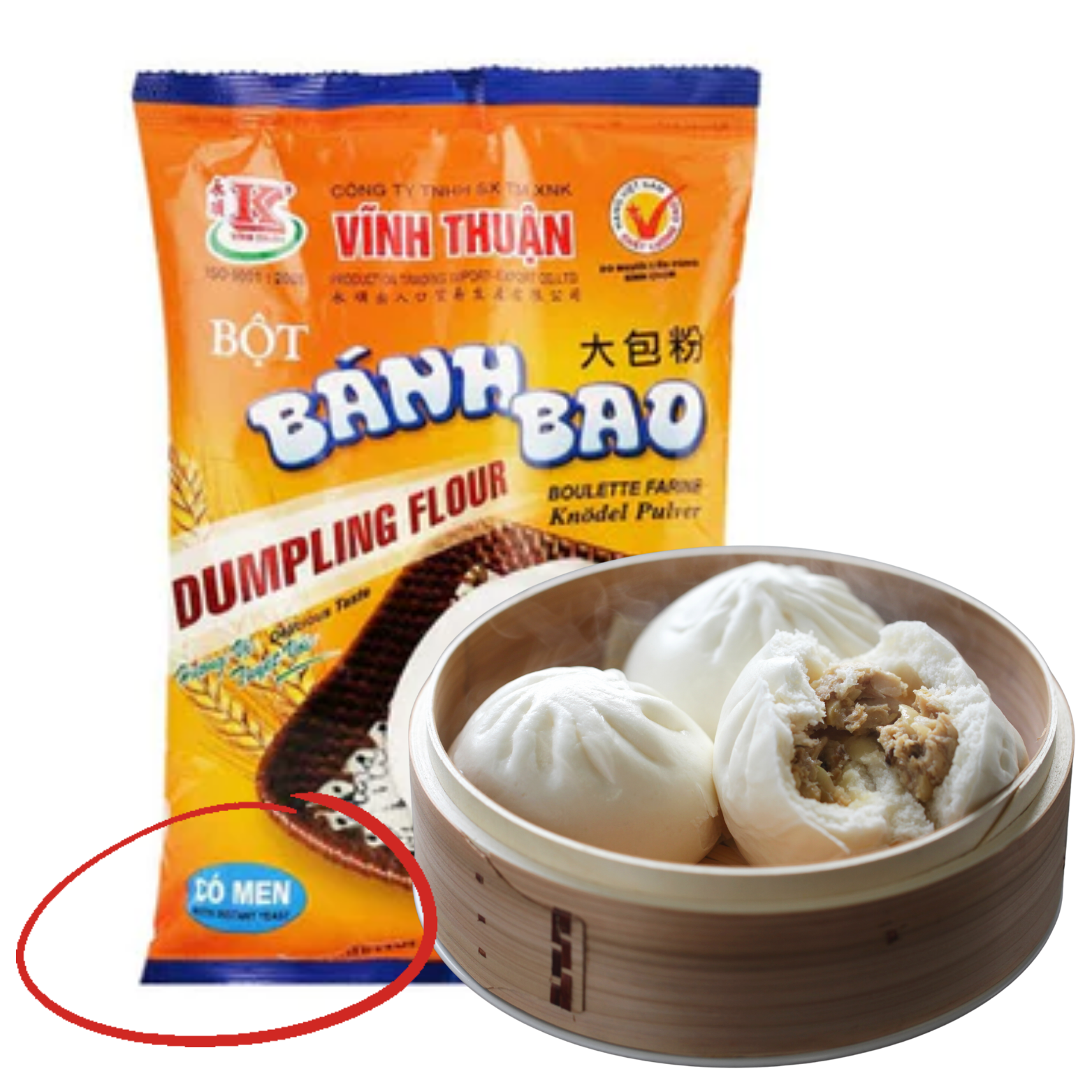 Bột bánh bao Vĩnh Thuận 400g