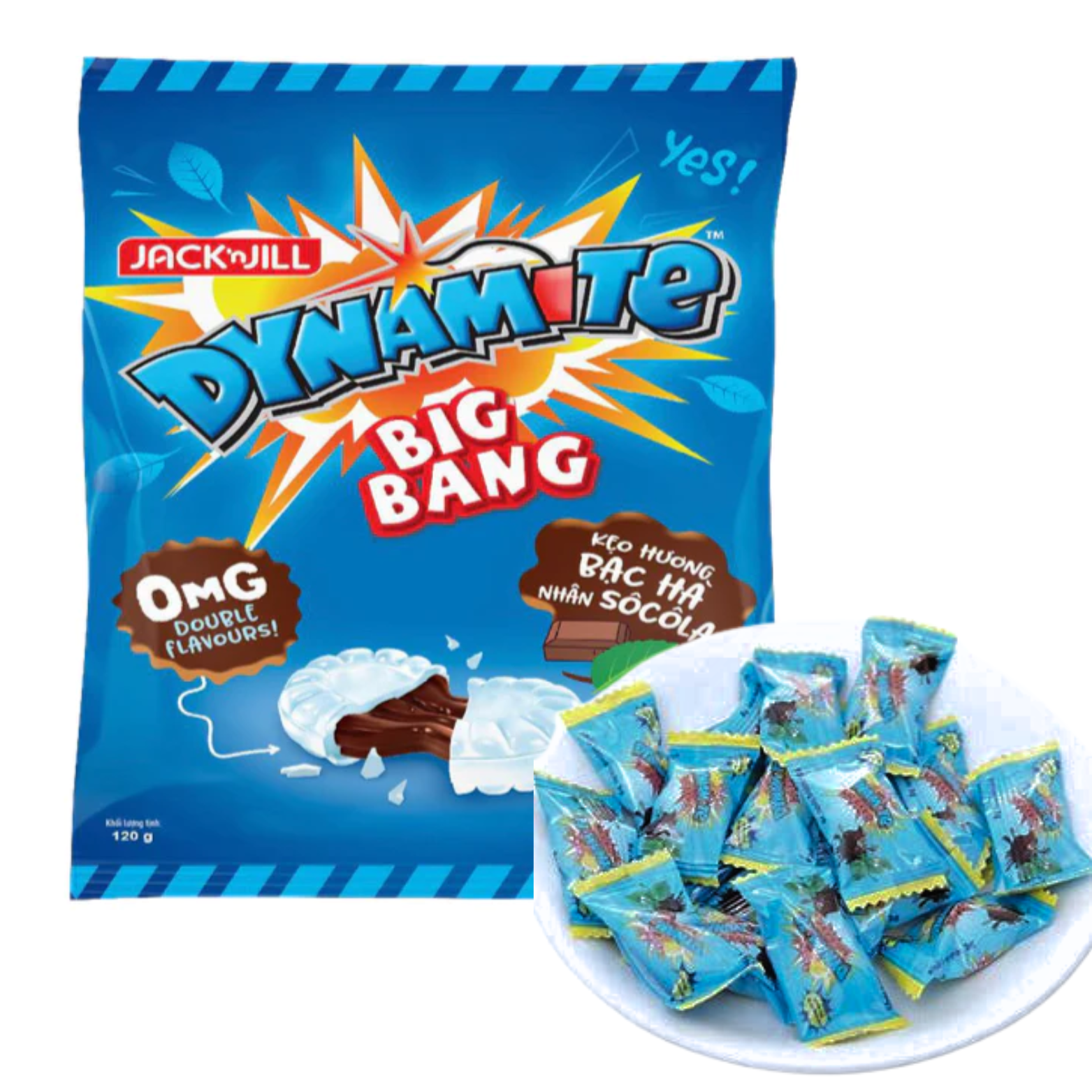 Kẹo Dynamite BigBang Bạc Hà Socola 120g
