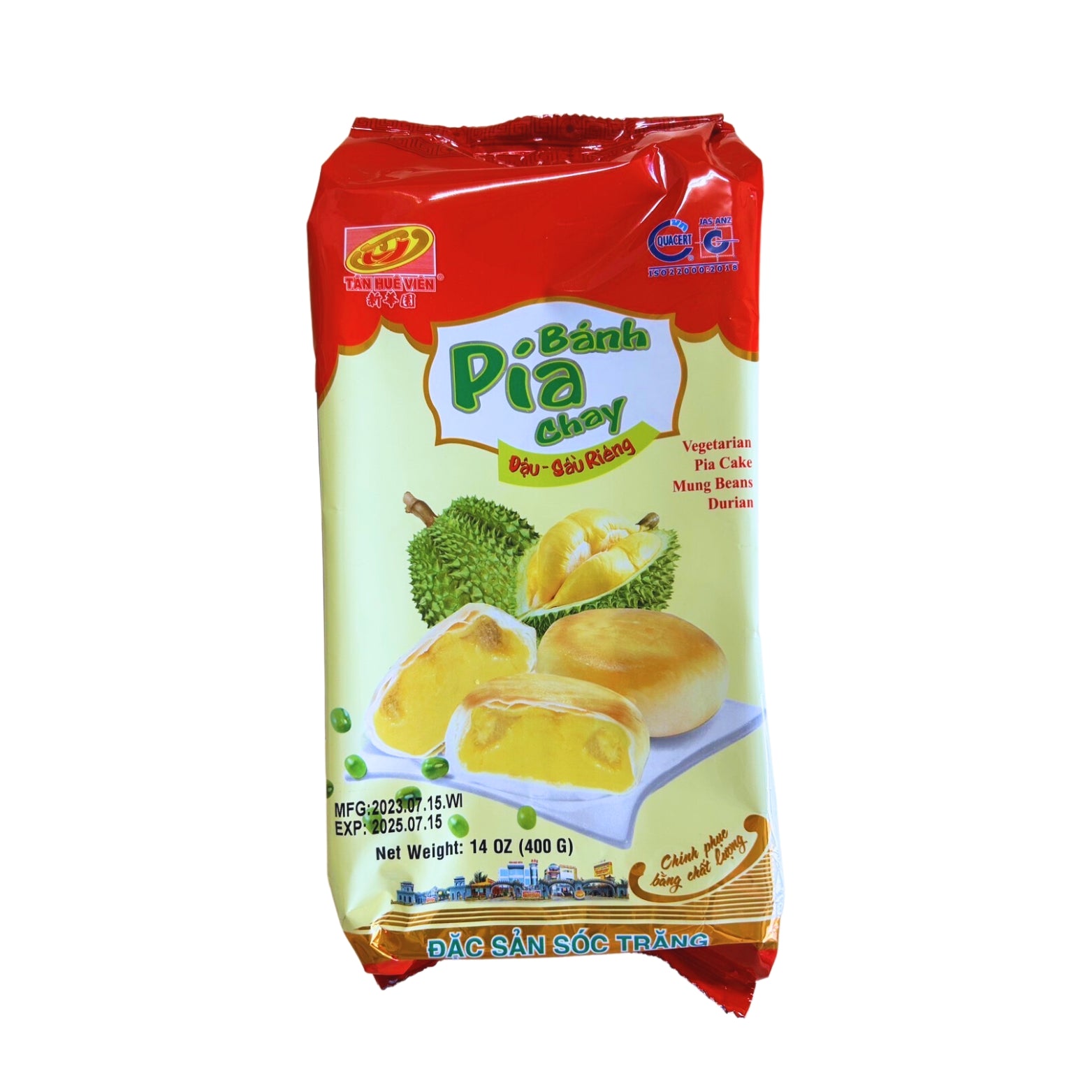 ベジタリアン Tan Hue Vien 月餅 400g (4個入り） 