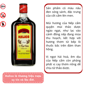 Halico 黒いもち米酒29,5% 600ml